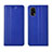 Leather Case Stands Flip Cover Holder for Realme Q2 Pro 5G Blue