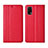 Leather Case Stands Flip Cover Holder for Realme X7 Pro 5G Red