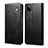 Leather Case Stands Flip Cover Holder for Samsung Galaxy A12 Black