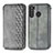 Leather Case Stands Flip Cover Holder for Samsung Galaxy A21 Gray