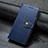 Leather Case Stands Flip Cover Holder for Samsung Galaxy A21s Blue