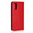 Leather Case Stands Flip Cover Holder for Samsung Galaxy A41 Red