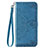 Leather Case Stands Flip Cover Holder for Samsung Galaxy A51 5G Blue