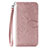 Leather Case Stands Flip Cover Holder for Samsung Galaxy A51 5G Rose Gold