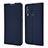 Leather Case Stands Flip Cover Holder for Samsung Galaxy A60 Blue