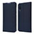 Leather Case Stands Flip Cover Holder for Samsung Galaxy A70 Blue