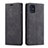 Leather Case Stands Flip Cover Holder for Samsung Galaxy A71 5G Black