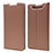 Leather Case Stands Flip Cover Holder for Samsung Galaxy A80 Rose Gold
