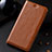 Leather Case Stands Flip Cover Holder for Samsung Galaxy A81 Orange
