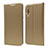 Leather Case Stands Flip Cover Holder for Samsung Galaxy A90 5G Gold