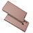 Leather Case Stands Flip Cover Holder for Samsung Galaxy M10S Rose Gold