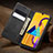 Leather Case Stands Flip Cover Holder for Samsung Galaxy M21