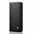 Leather Case Stands Flip Cover Holder for Samsung Galaxy M21s Black