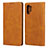 Leather Case Stands Flip Cover Holder for Samsung Galaxy Note 10 Plus 5G Orange