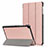 Leather Case Stands Flip Cover Holder for Samsung Galaxy Tab S5e 4G 10.5 SM-T725 Rose Gold