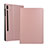 Leather Case Stands Flip Cover Holder for Samsung Galaxy Tab S6 10.5 SM-T860 Rose Gold