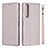 Leather Case Stands Flip Cover Holder for Sony Xperia 1 II Pink