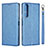 Leather Case Stands Flip Cover Holder for Sony Xperia 1 II Sky Blue