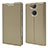 Leather Case Stands Flip Cover Holder for Sony Xperia XA2 Plus Gold