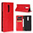 Leather Case Stands Flip Cover Holder for Sony Xperia XZ4 Red