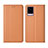 Leather Case Stands Flip Cover Holder for Vivo V20 Pro 5G Orange