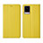 Leather Case Stands Flip Cover Holder for Vivo V20 Pro 5G Yellow