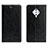 Leather Case Stands Flip Cover Holder for Vivo X50 Lite Black