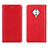 Leather Case Stands Flip Cover Holder for Vivo X50 Lite Red