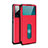 Leather Case Stands Flip Cover Holder for Vivo X51 5G Red