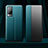 Leather Case Stands Flip Cover Holder for Vivo X60 5G Cyan