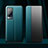 Leather Case Stands Flip Cover Holder for Vivo X60 Pro 5G Cyan