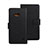 Leather Case Stands Flip Cover Holder for Wiko Ridge Fab 4G Black