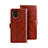 Leather Case Stands Flip Cover Holder for Xiaomi Mi 10 Lite Brown