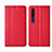 Leather Case Stands Flip Cover Holder for Xiaomi Mi 10 Red