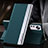 Leather Case Stands Flip Cover Holder for Xiaomi Mi 12S 5G Green