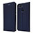 Leather Case Stands Flip Cover Holder for Xiaomi Mi 8 Lite Blue