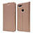 Leather Case Stands Flip Cover Holder for Xiaomi Mi 8 Lite Rose Gold