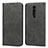 Leather Case Stands Flip Cover Holder for Xiaomi Mi 9T Black