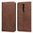Leather Case Stands Flip Cover Holder for Xiaomi Mi 9T Brown