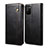 Leather Case Stands Flip Cover Holder for Xiaomi Poco M3 Black