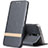 Leather Case Stands Flip Cover Holder for Xiaomi Redmi 8 Gray