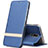 Leather Case Stands Flip Cover Holder for Xiaomi Redmi 8A Blue