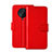 Leather Case Stands Flip Cover Holder for Xiaomi Redmi K30 Pro 5G Red