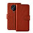 Leather Case Stands Flip Cover Holder for Xiaomi Redmi K30 Pro Zoom Brown