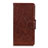 Leather Case Stands Flip Cover Holder for Xiaomi Redmi Note 9 Pro Brown