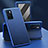 Leather Case Stands Flip Cover Holder GS1 for Oppo Reno6 5G Blue