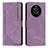 Leather Case Stands Flip Cover Holder H01X for Huawei Honor X9 4G Purple