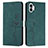Leather Case Stands Flip Cover Holder H01X for Nothing Phone 1 Green