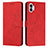 Leather Case Stands Flip Cover Holder H01X for Nothing Phone 1 Red