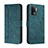Leather Case Stands Flip Cover Holder H01X for Oppo A94 4G Green